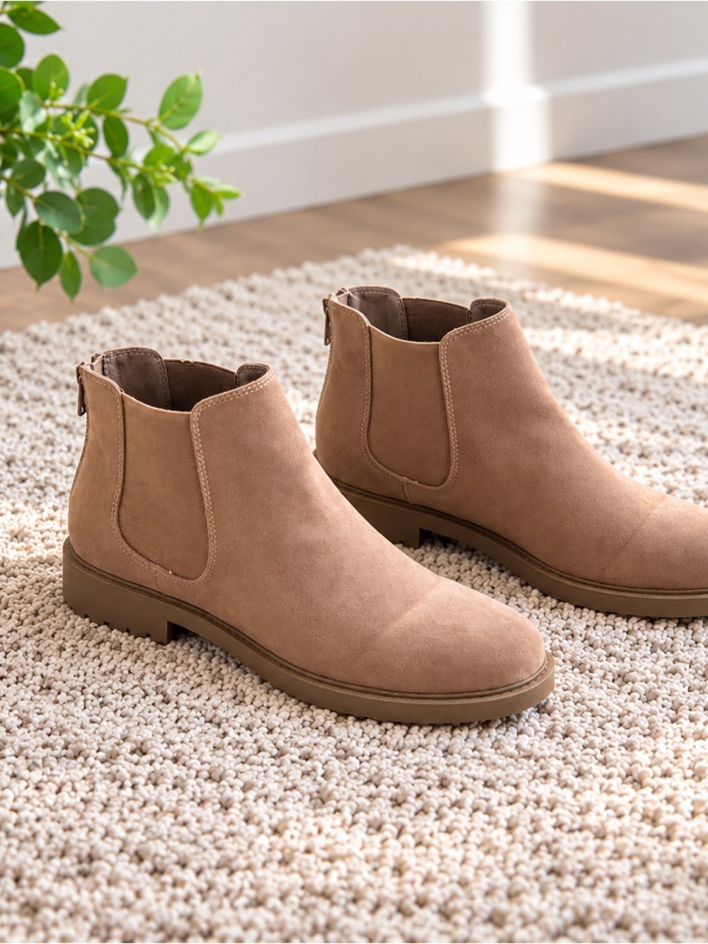 Esprit SAM Taupe Chelsea Ankle Boots Size 9.5